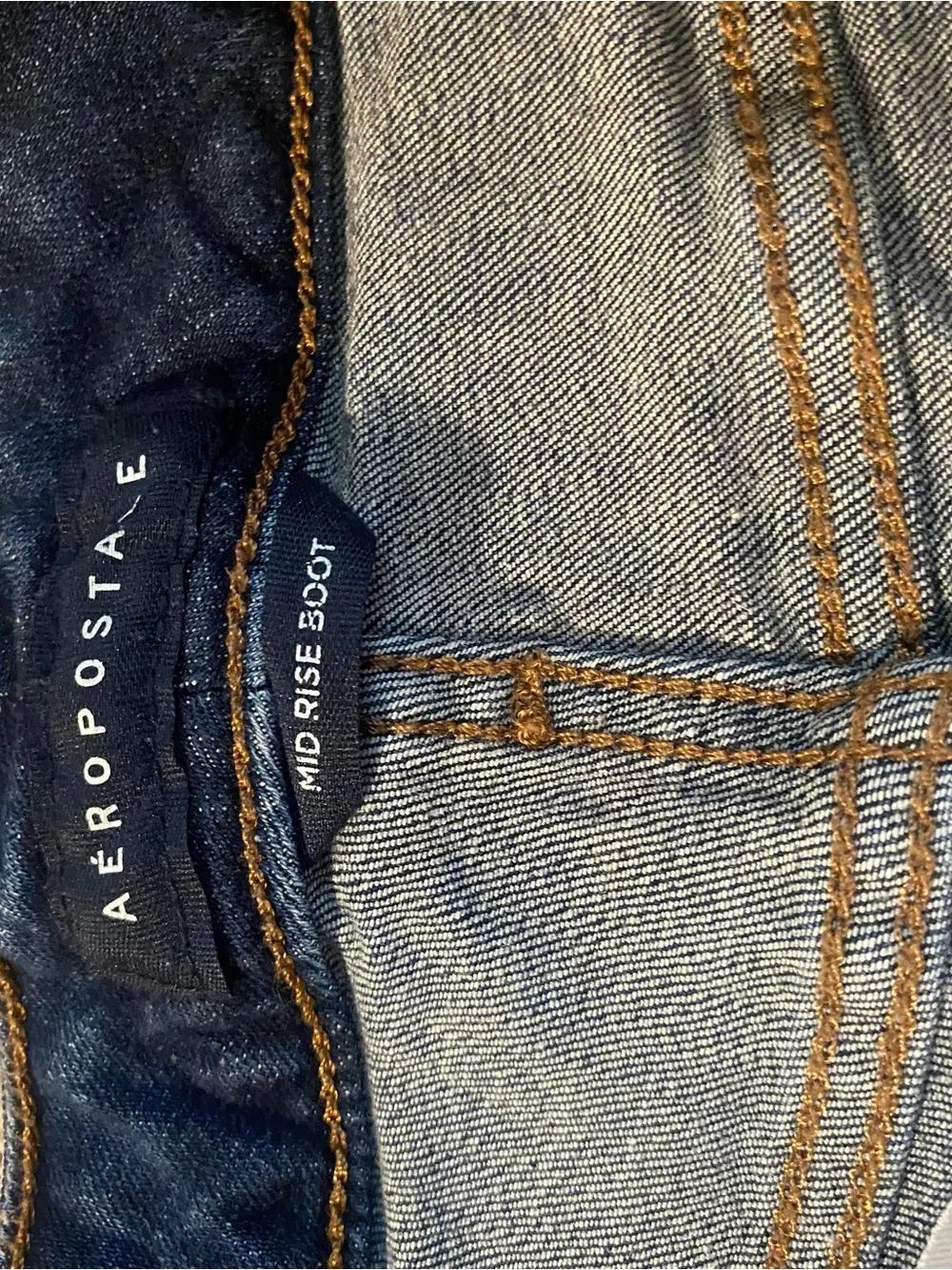 Aeropostale High-Rise Dark Blue Flared Women’s Jeans size 8R - Picture 4 of 9